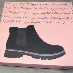 Kensie Dark Gray Ankle Booties